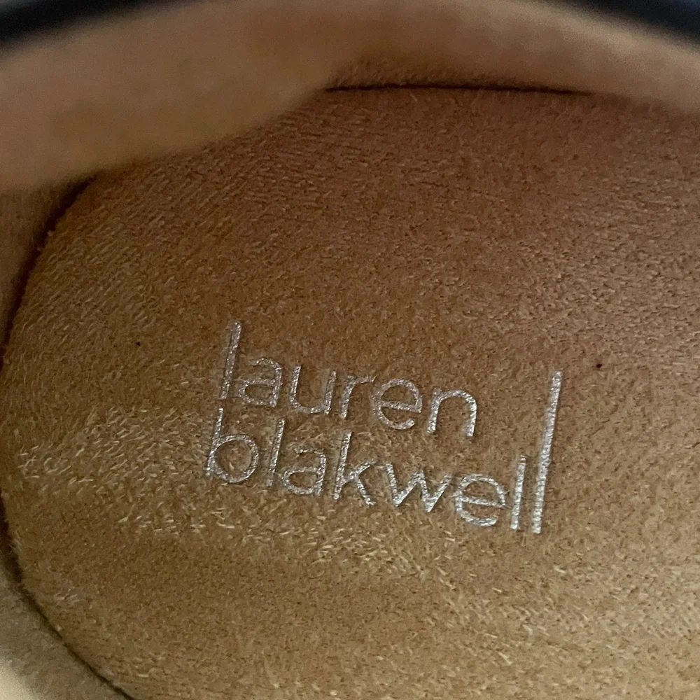 LAUREN BLAKWELL WOMENS Agnes LOAFER BLACK SIZE 9.5 m Black leather